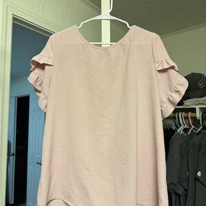 Pink and Green Blouse